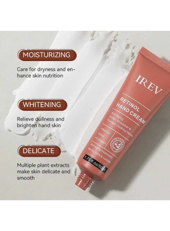 IREV 2-PACKS Retinol Anti-Wrinkle Hand Cream, Deeply Moisturizes and Reduces Fine Lines 50ml*2 - Image 3
